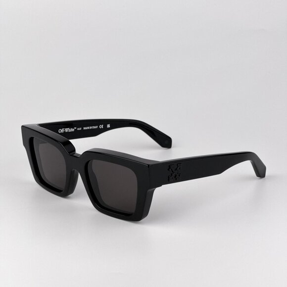 Off-White VIRGIL Sunglasses – Black Square Frame Grey Lense | Model OERI008 1307 - Picture 6 of 11